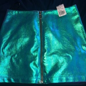 Forever 21 Iridescent Mini Skirt